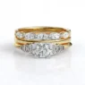 Custom Made Marquise Diamond Set Wedding Ring sb5148 With Engagement Ring PR1036 1