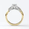 Custom Made Marquise Diamond Set Wedding Ring sb5148 v2 With Engagement Ring PR1036 2