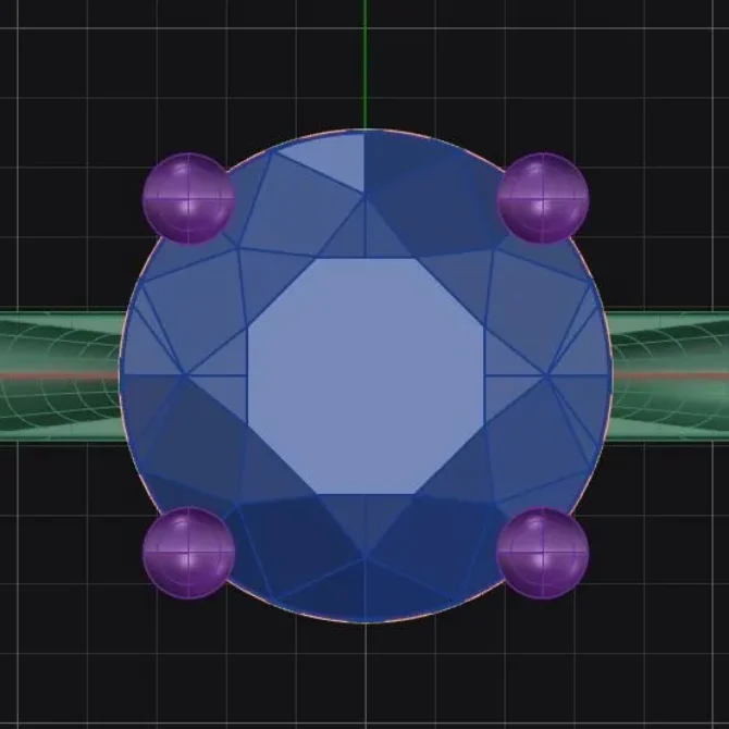Custom Made Round Cut Solitaire Hidden Halo Engagment Ring sb5166 v2 quick image 01