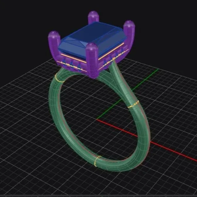 Custom made radiant cut hidden halo solitaire engagement ring sb5217 quick image 02