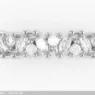 Custom made unique marquise and round diamond set wedding ring SB5176 quick image 01