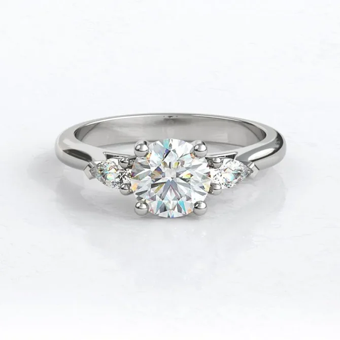 TR1027-18k-white-gold-round-cut-three-stone-ring-image-1