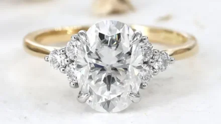 Unusual-2.24ct oval stepping stone trilogy diamond ring dublin ireland