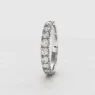 3.0mm claw set diamond wedding ring in white gold made in Dublin