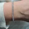 7ct diamond tennis bracelet on wrist in Dublin -bbr1001
