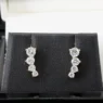 Drop lab diamonds earrings BERO-3 in yellow gold