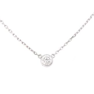 PN067 18k white gold diamond pendant image 1