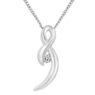 feature image of round cut diamond and 9k white gold pendant necklace pn028