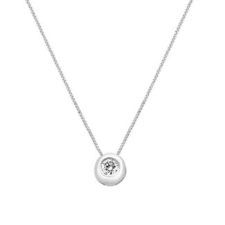 pn107 bezel set diamond pendant necklace dublin ireland jeweller commins and co feature image