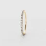 1.5mm claw set wedding ring yellow gold