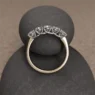 1ct yellow gold five stone ring on rock