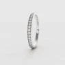 2mm pave set ladies diamond wedding ring white gold