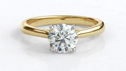 Most Popular Engagement Ring in Cork 2024 1 - Round Solitaire Heart