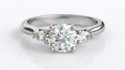Most Popular Engagement Ring in Cork 2024 10 - Round Three Stone White Gold