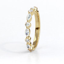 Most Popular Wedding Ring in Galway - 4 - Ladies Marquise & Round Cut Wedding Ring