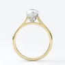 Pear cut solitaire diamond engagement ring made in Dublin SR1094- side view 2