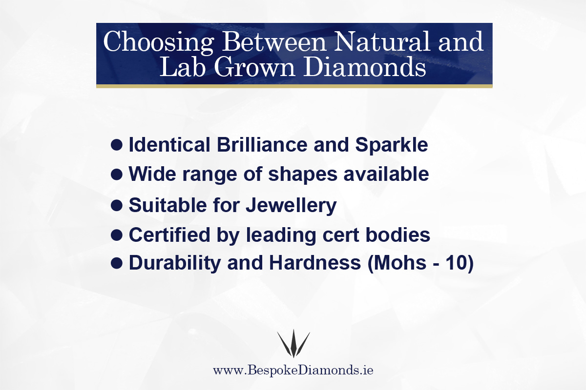 natural vs lab grown diamonds in Ireland