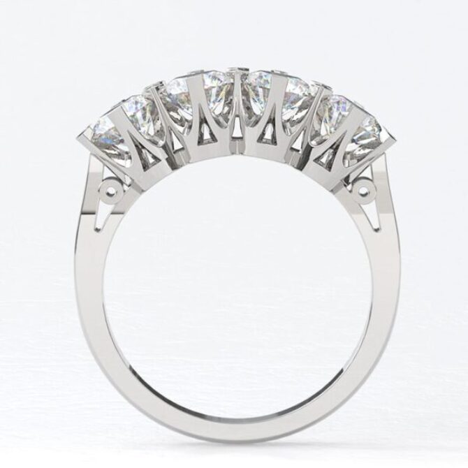 4 Stone Vintage Style Ring TR1026 Look Through