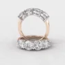 4 stone diamond ring in rose gold et4002