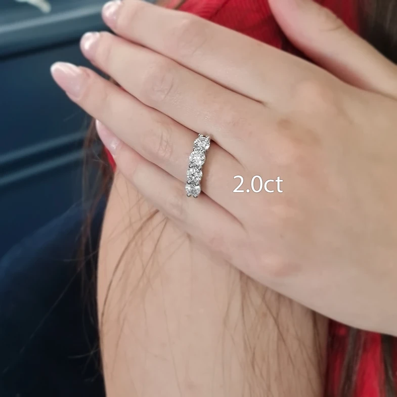 Stone Diamond Ring – Natural Or Lab Grown Diamonds ET4002