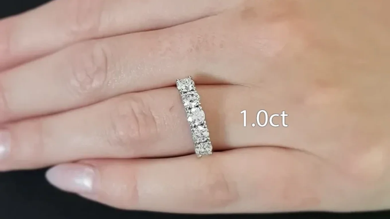 5 stone diamond rings made in Dublin et5001-1.0ct on hand