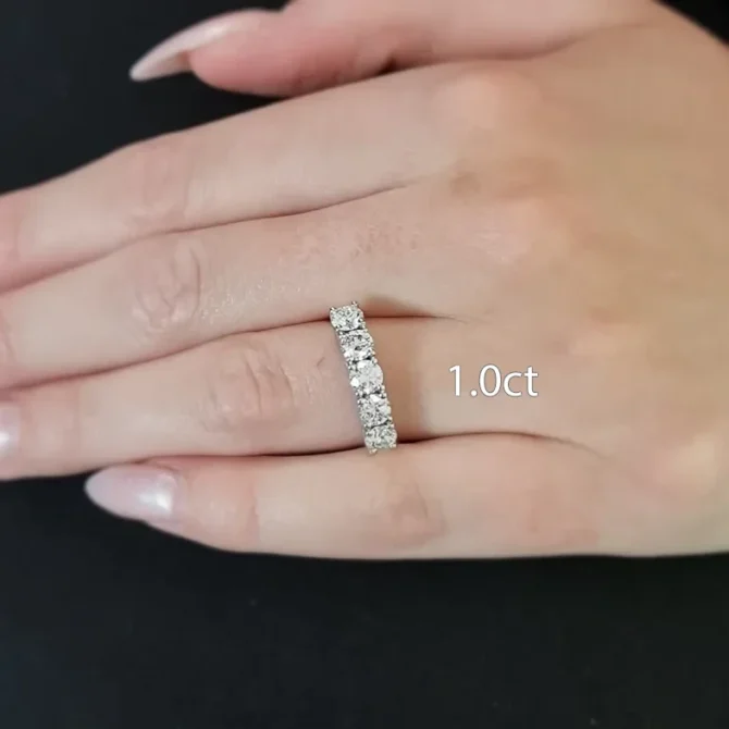 5 stone diamond rings made in Dublin et5001-1.0ct on hand