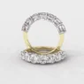 7 stone diamond ring made in Dublin in yellow gold et7003