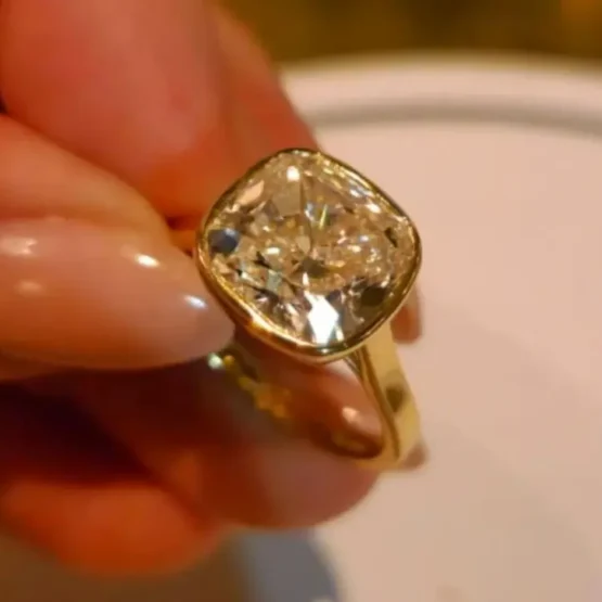 7ct Cushion Cut Diamond Engagement Ring