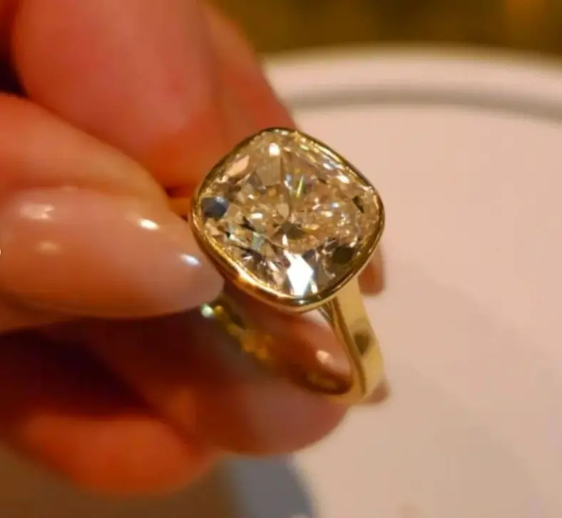 7ct Cushion Cut Diamond Engagement Ring