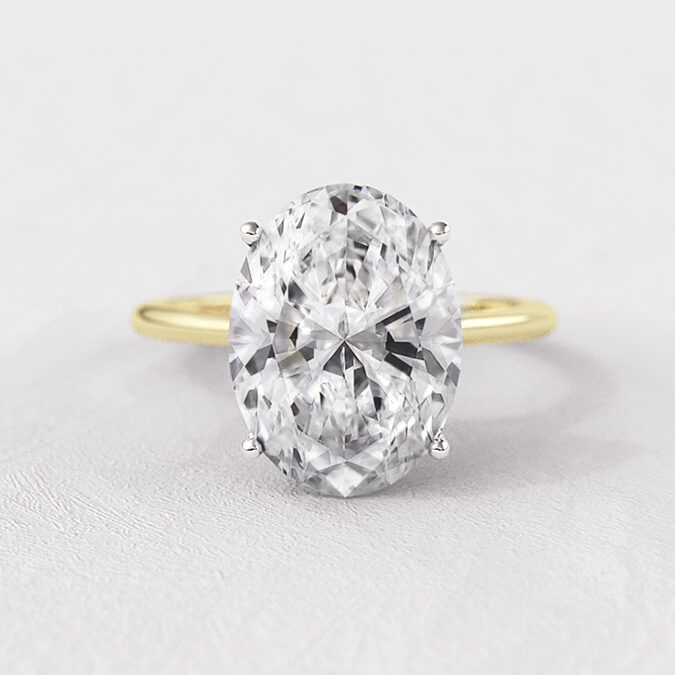 Oval Cut Solitaire Ring Bespoke Diamonds Dublin and