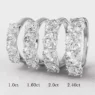 Four stone diamond ring in white gold or platinum made in Dublin Ireland et4001