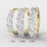 Four stone diamond rings in 18k yellow gold made in Dublin Ireland et4002