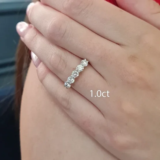 Hand made diamond eternity rings made in Ireland et5003-1.0ct