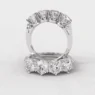 Vintage style diamond ring in white gold or platinum et4003 made in Dublin Ireland