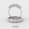 White gold or platinum diamond ring at 1.00ct made in Ireland et5003