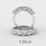 white gold or platinum diamond eternity ring at 1.50ct et5003