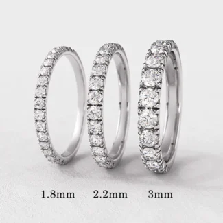 claw set wedding ring 1.8mm