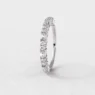 Round and baguette cut natural diamond wedding ring in platinum sb7228