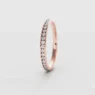 2mm rose gold channel set diamond eternity ring made in Ireland