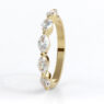 5 stone marquise shape diamond eternity ring in yellow gold made in Dublin SB8030-1