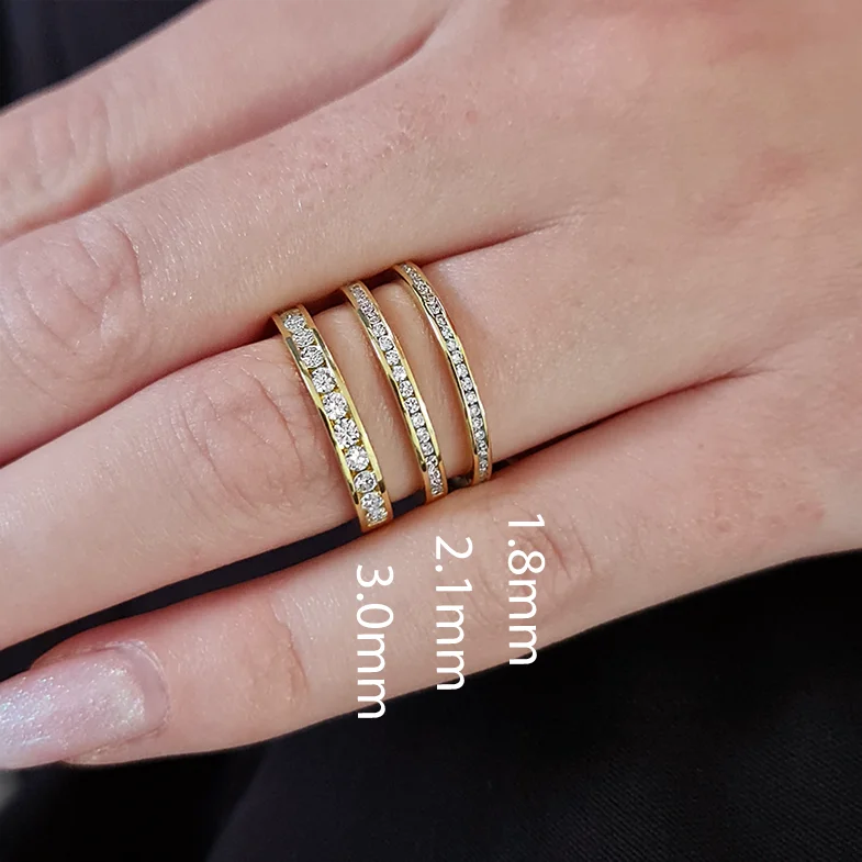 Channel Set Diamond Rings Ireland ET1002