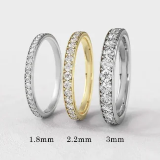 Gold and platinum pave set diamond rings Dublin Ireland ET1003