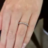 0.27ct Subtle Curved Ladies Wedding Ring SB3265 on hand made in Ireland