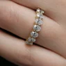 7 stone diamond ring hand made in Dublin - on hand ET7004-1.54 feature