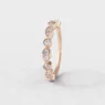 Pave vintage style diamond ring in rose gold sb1359