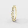 Pave vintage style diamond ring in yellow gold sb1359