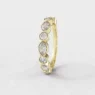 Rub Over Diamond Ladies Ring in yellow gold SB1579 made in Ireland