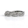 sb2125 bespoke designed twist style ladies diamond ring image-1