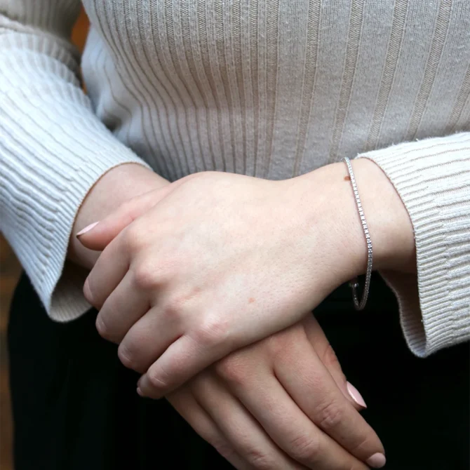 1.50ct Lab Grown Diamond Tennis Bracelet BR004 4