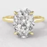 1.55ct Oval Cut Solitaire Diamond Engagement Ring in Yellow Gold SR1102 Made in Dublin, Ireland